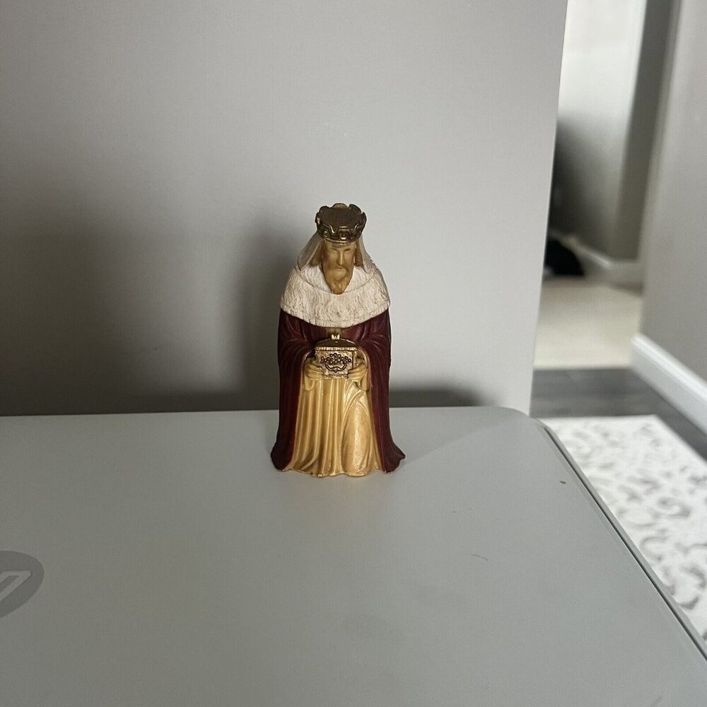 Vintage Nativity WISE MAN Hong Kong Hard Plastic ART 1960's 4" Figure